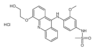 N-[4-[[4-(2-hydroxyethoxy)acridin-9-yl]amino]-3-methoxyphenyl]methanesulfonamide,hydrochloride结构式