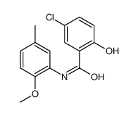 5-chloro-2-hydroxy-N-(2-methoxy-5-methylphenyl)benzamide Structure