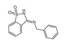 N-benzyl-1,1-dioxo-1,2-benzothiazol-3-amine Structure