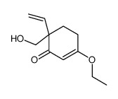 6-ethenyl-3-ethoxy-6-(hydroxymethyl)cyclohex-2-en-1-one结构式