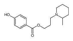 3-(2-Methylpiperidino)propyl=p-hydroxybenzoate结构式