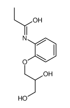 3-[o-(Propionylamino)phenoxy]-1,2-propanediol结构式