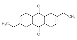 9,10-Anthracenedione,2,6-diethyl-1,4,4a,5,8,8a,9a,10a-octahydro-结构式
