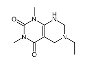 6-ethyl-1,3-dimethyl-7,8-dihydro-5H-pyrimido[4,5-d]pyrimidine-2,4-dione结构式
