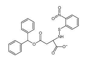 (2S)-4-benzhydryloxy-2-[(2-nitrophenyl)sulfanylamino]-4-oxobutanoate结构式