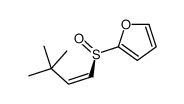 2-[(R)-3,3-dimethylbut-1-enylsulfinyl]furan结构式