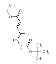 2-Butenedioic acid(2E)-, monoethyl ester, 2-[(1,1-dimethylethoxy)carbonyl]hydrazide (9CI) structure