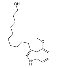10-(4-methoxy-1H-indol-3-yl)decan-1-ol Structure