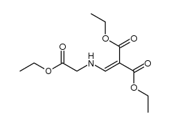 ethyl N-[2,2-bis(ethoxycarbonyl)vinyl]glycinate结构式