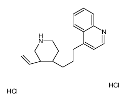 4-[3-[(3R,4R)-3-ethenylpiperidin-4-yl]propyl]quinoline,dihydrochloride Structure