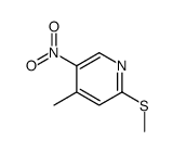 4-methyl-2-methylsulfanyl-5-nitropyridine Structure