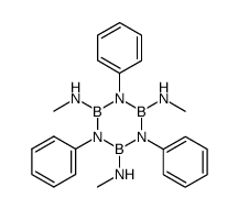 N-triphenyl-B-tris(methylamino)borazine Structure