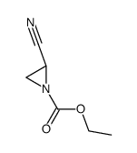 1-Aziridinecarboxylicacid,2-cyano-,ethylester(9CI) Structure