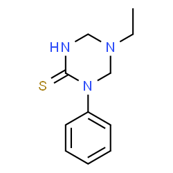 1,3,5-Triazine-2(1H)-thione,5-ethyltetrahydro-1-phenyl-(9CI) Structure