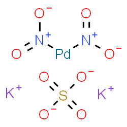 dipotassium bis(nitrito-N)[sulphato(2-)-O,O']palladate(2-) Structure