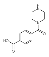 4-(PIPERAZINE-1-CARBONYL)-BENZOIC ACID structure