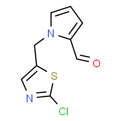 1-[(2-Chloro-1,3-thiazol-5-yl)methyl]-1H-pyrrole-2-carbaldehyde结构式