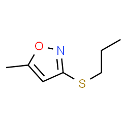 Isoxazole, 5-methyl-3-(propylthio)- (9CI) structure