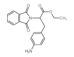 2H-Isoindole-2-aceticacid, a-[(4-aminophenyl)methyl]-1,3-dihydro-1,3-dioxo-,ethyl ester结构式