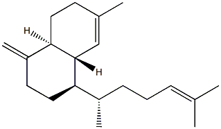 (1R)-1β-[(S)-1,5-Dimethyl-4-hexenyl]-1,2,3,4,4aα,5,6,8aβ-octahydro-7-methyl-4-methylenenaphthalene structure