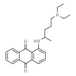 9,10-Anthracenedione, 1-((4-(diethylamino)-1-methylbutyl)amino)-结构式