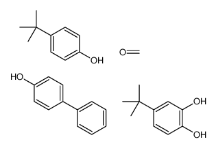 4-tert-butylbenzene-1,2-diol,4-tert-butylphenol,formaldehyde,4-phenylphenol结构式