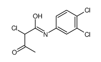 2-chloro-N-(3,4-dichlorophenyl)-3-oxobutanamide Structure