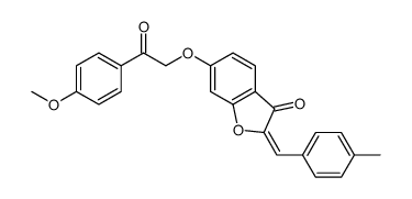 6-[2-(4-methoxyphenyl)-2-oxoethoxy]-2-[(4-methylphenyl)methylidene]-1-benzofuran-3-one Structure