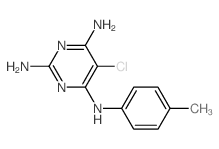 2,4,6-Pyrimidinetriamine,5-chloro-N4-(4-methylphenyl)- structure