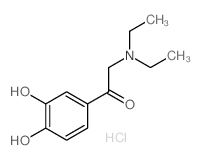 2-diethylamino-1-(3,4-dihydroxyphenyl)ethanone hydrochloride结构式