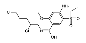 4-amino-N-(2,5-dichloropentyl)-5-(ethylsulphonyl)-2-methoxybenzamide结构式