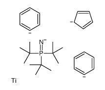 benzene,cyclopenta-1,3-diene,titanium,(tritert-butyl-λ5-phosphanylidene)azanide Structure