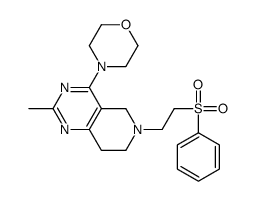 4-[6-[2-(benzenesulfonyl)ethyl]-2-methyl-7,8-dihydro-5H-pyrido[4,3-d]pyrimidin-4-yl]morpholine结构式