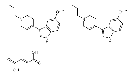 (E)-but-2-enedioic acid,5-methoxy-3-(1-propyl-3,6-dihydro-2H-pyridin-4-yl)-1H-indole结构式