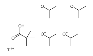 2,2-dimethylpropanoic acid,propan-2-olate,titanium(4+) Structure