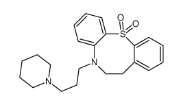 6,7-Dihydro-5-(3-piperidinopropyl)-5H-dibenzo[b,g][1,4]thiazocine 12,12-dioxide结构式