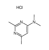 N,N,2,6-tetramethylpyrimidin-4-amine hydrochloride结构式