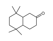 octahydro-5,5,8,8-tetramethylnaphthalene-2(1H)-one结构式