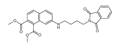 dimethyl 7-((4-(1,3-dioxoisoindolin-2-yl)butyl)amino)naphthalene-1,2-dicarboxylate结构式