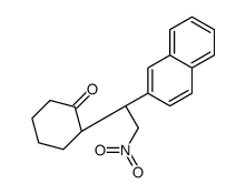 (2S)-2-[(1R)-1-naphthalen-2-yl-2-nitroethyl]cyclohexan-1-one Structure
