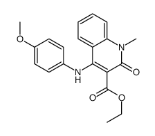 ethyl 4-(4-methoxyanilino)-1-methyl-2-oxoquinoline-3-carboxylate Structure