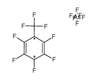 octafluorotoluene hexafluoroarsenate(V)结构式