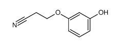 3-(3-Hydroxyphenoxy)propanenitrile Structure