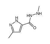 1H-Pyrazole-3-carboxylic acid,5-methyl-,2-methylhydrazide结构式
