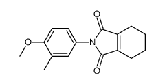 2-(4-methoxy-3-methylphenyl)-4,5,6,7-tetrahydroisoindole-1,3-dione结构式