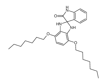 4,7-diheptyloxyspiro(benzimidazoline-2,3'-indolin)-2'-one结构式