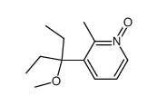 Pyridine, 3-(1-ethyl-1-methoxypropyl)-2-methyl-, 1-oxide (9CI) structure