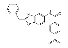 N-(2-benzyl-1,3-benzoxazol-5-yl)-4-nitrobenzamide Structure