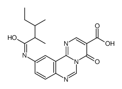 10-(2,3-dimethylpentanoylamino)-4-oxopyrimido[1,2-c]quinazoline-3-carboxylic acid结构式