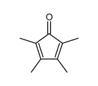 2,3,4,5-tetramethylcyclopenta-2,4-dien-1-one Structure